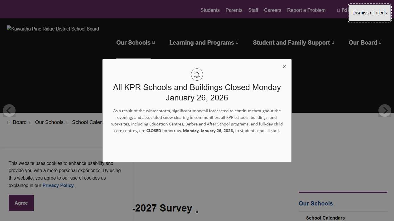 School Calendars Kawartha Pine Ridge District School Board